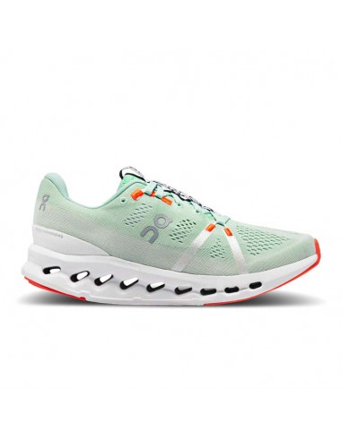 Womens On Running Cloudsurfer in Creek/White solde