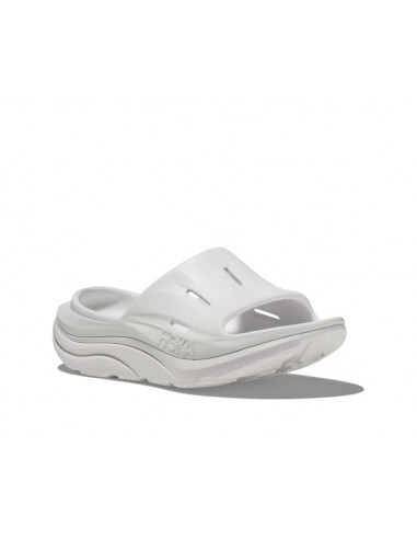 Womens Hoka Ora Slide 3 in White/White Fin de série