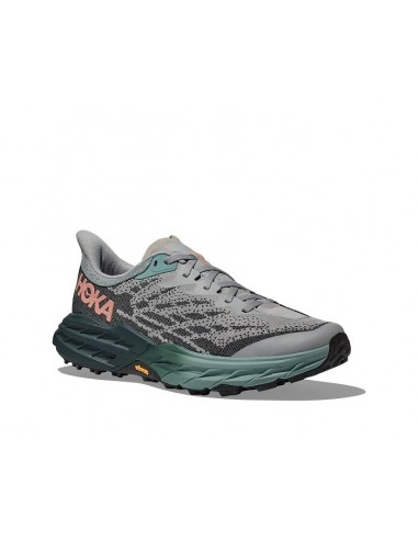 Womens Hoka Speedgoat 5 in Harbor Mist/Spruce est présent 