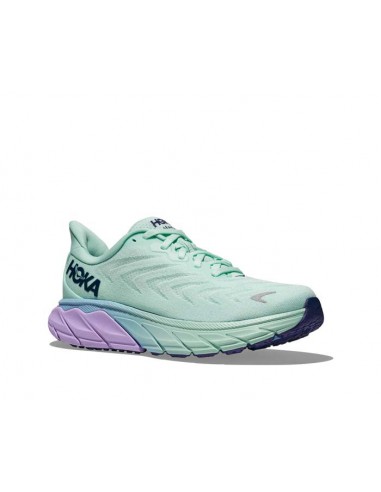 Womens Hoka Arahi 6 in Sunlit Ocean/Lilac Mist de pas cher