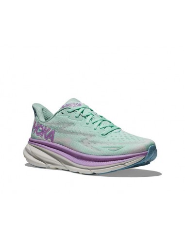 Womens Hoka Clifton 9 in Sunlit Ocean/Lilac Mist une grave pollution 