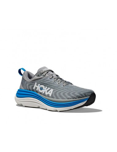 Mens Hoka Gaviota 5 Wide in Limestone/Diva Blue paiement sécurisé