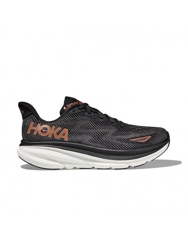 Womens Hoka Clifton 9 Wide in Black/Copper outlet