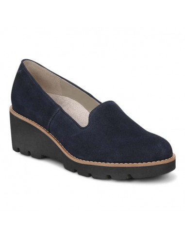 Womens Vionic Willa Wedge in Navy Voir les baskets