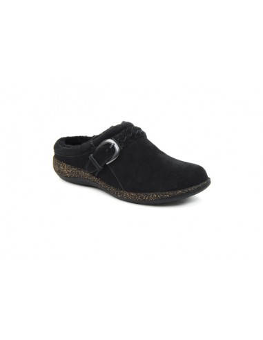 Womens Aetrex Libby Fleece in Black commande en ligne