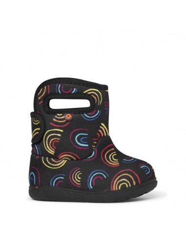 Infant Girl Bogs Baby Bog II Wild Rainbows in Black Multi brillant des détails fins