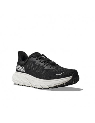 Mens Hoka Arahi 7 Wide in Black/White Faites des économies