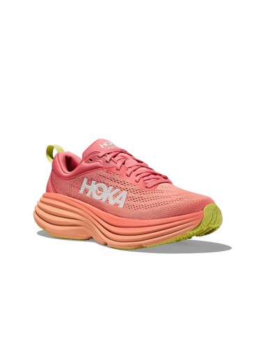 Womens Hoka Bondi 8 in Coral/Papaya Faites des économies