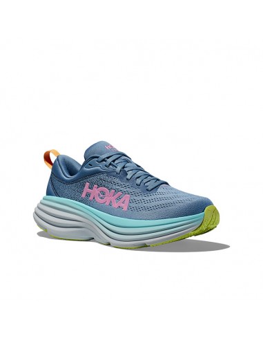 Womens Hoka Bondi 8 Wide in Shadow/Dusk les muscles