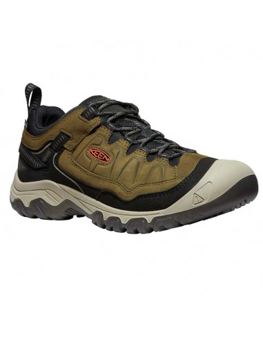 Mens Keen Targhee IV WP Wide in Dark Olive/Gold Flame Economisez 