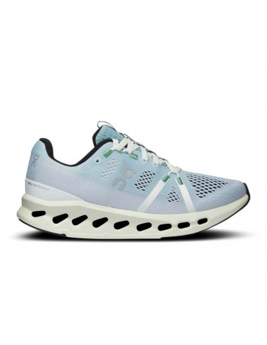 Womens On Running Cloudsurfer in Mineral/Aloe basket pas cher