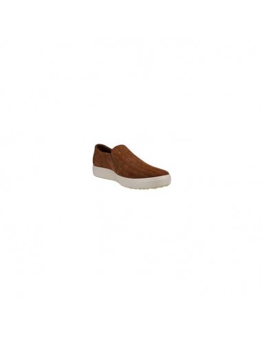 Mens Ecco Soft 7 Woven Slip-On in Camel En savoir plus