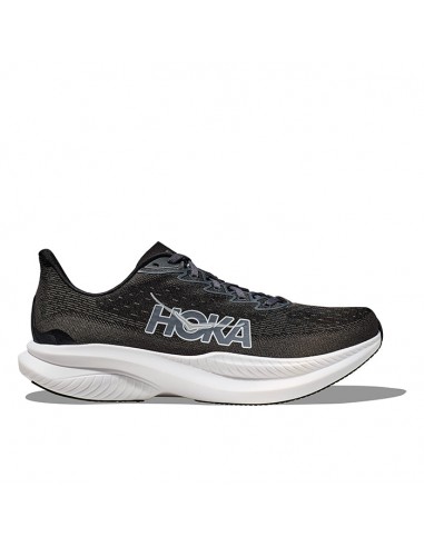 Mens Hoka Mach 6 in Black/White Livraison rapide