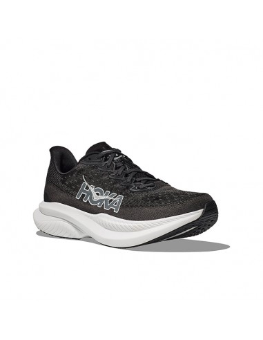 Mens Hoka Mach 6 Wide in Black/White Comparez et commandez 