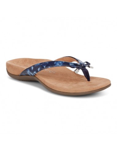 Womens Vionic Bella Toe Post Sandal in Navy en ligne des produits 