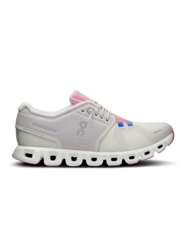 Womens On Running Cloud 5 Push in Ivory/Blossom solde