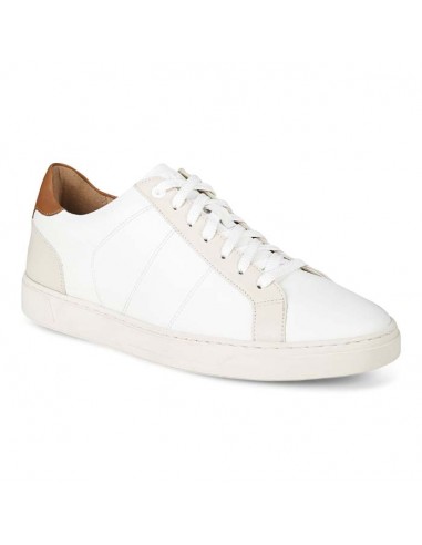 Mens Vionic Lucas Court in White/Cream la chaussure