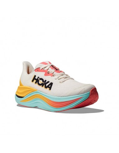 Womens Hoka Skyward X in Blanc De Blanc/Swim Day JUSQU'A -70%! 