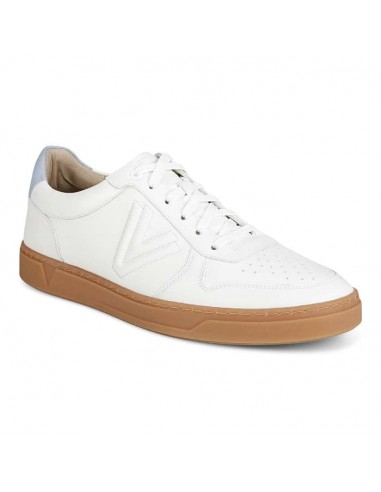 Mens Vionic Lucas Court in White/Skyway Blue rembourrage situé sous