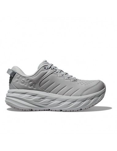 Womens Hoka Bondi SR (Slip Resistant) in Harbor Mist/Lunar Rock Pour