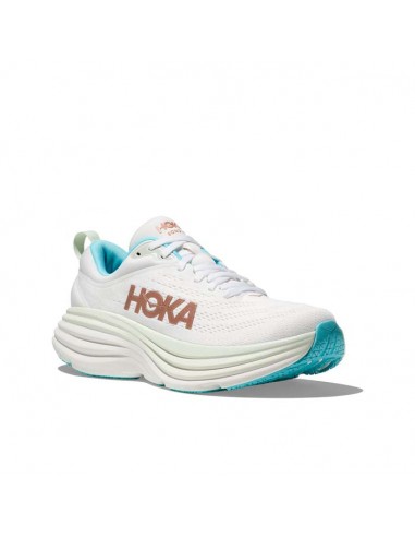 Womens Hoka Bondi 8 in Frost/Rose Gold Profitez des Offres !