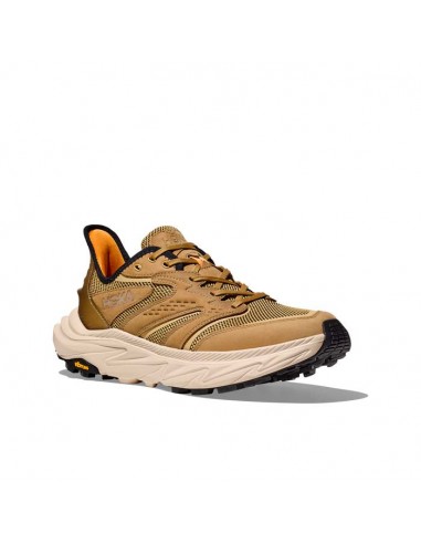 Mens Hoka Anacapa 2 Freedom in Wheat/Oak brillant des détails fins