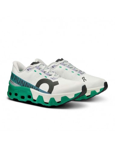 Womens On Running Cloudmonster Hyper in White/Mint de l' environnement