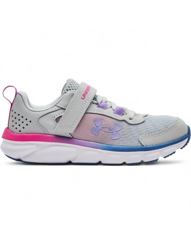 Big Girl Under Armour Assert 9 A/C in Halo Gray/White/Vivid Lilac une grave pollution 