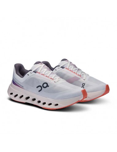 Womens On Running Cloudsurfer Next in White/Flame pas cheres