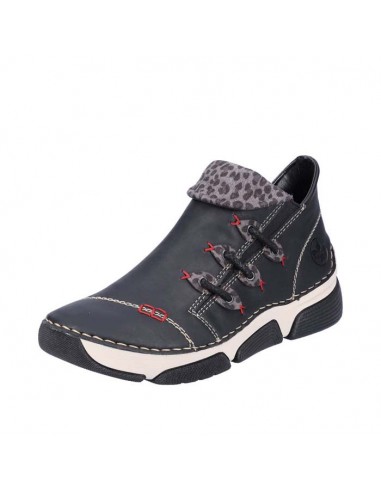 Womens Rieker Angela 83 in Schwarz/Leo Grey 50-70% off 