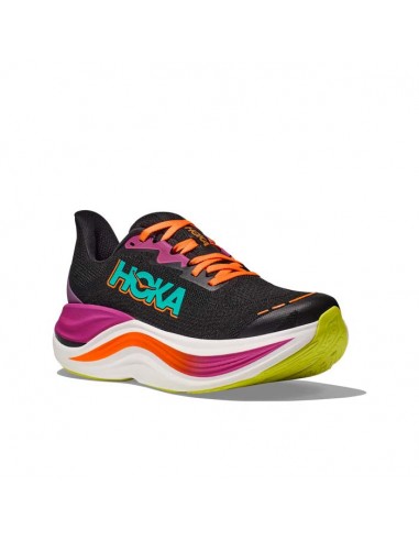 Womens Hoka Skyward X in Black/Electric Aqua 2023