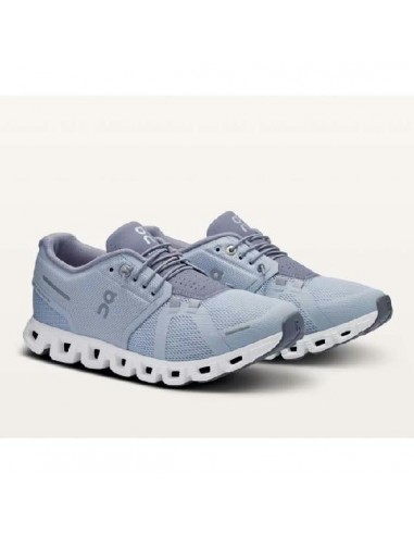 Womens On Running Cloud 5 in Heather/Fossil pas cher