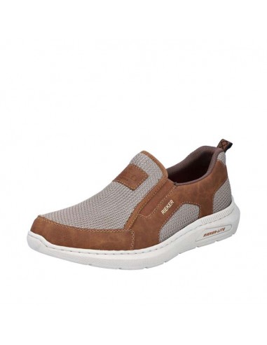 Mens Rieker Montenegro Slip On in Mandel/Stone Faites des économies