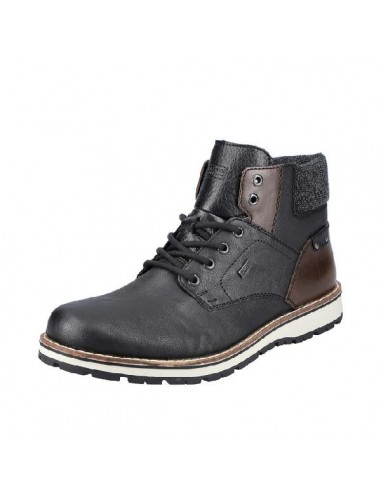 Mens Rieker Ronny 34 in Schwarz/Anthrazit/ en stock